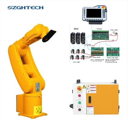 SAFE AND REL IABLE:
SZGH robot arm is equipped with photoelectric safety protection measures.When foreign objects enter the work area, it can automatically alarm and suspend work to avoid accidental injuries.